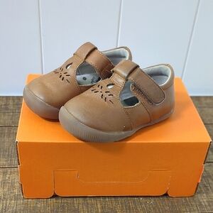 Like New Livie And Luca Brown Kids Shoes with Velcro Strap